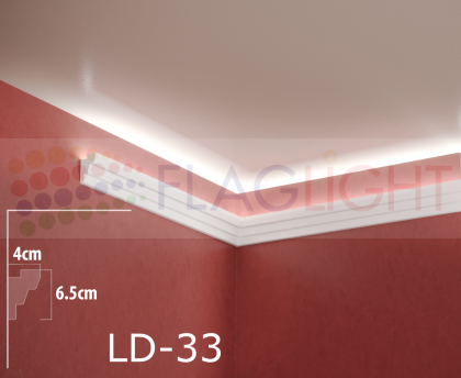 LD-33  Декоративен Профил 2м