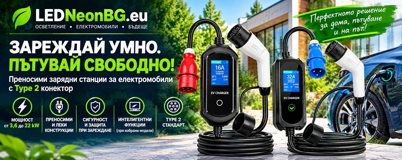 Зарядни Станции за Електрически Автомобили EU Type 2