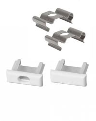 End Caps and Mounting Brackets for Al. Profile - Set x 2 pcs