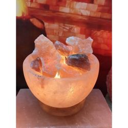 Лампа от Хималайска Сол Купа с Камъни 2кг