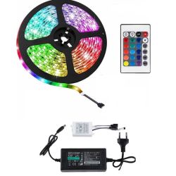Set 5m  RGB  LED strip with controller and adapter