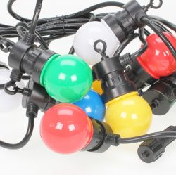 5 m LED String Lighting ►10  Multicolor Ball G50 IP44 