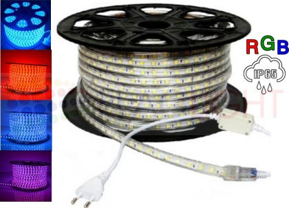 Waterproof LED strip  RGB for 220 V + controller & power plug ► 10m, 20m, 30m