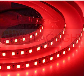 2835 - 60 LEDs/m LED STRIPS IP65 RED, BLUE