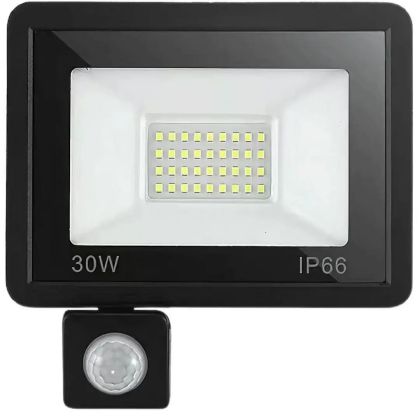LED Прожектор  30W, 6500K,   PIR сензор