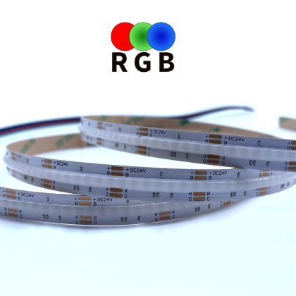24 V LED Лента COB цветна - 320 SMD/m, 10 W/m , IP44 ► Непрекъсната линия, ролка 10 м ►3.20 €/ м