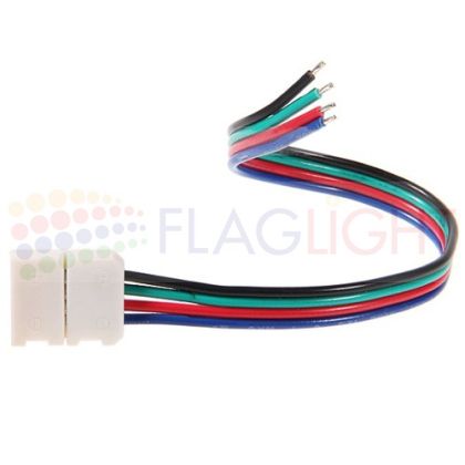 КОНЕКТОР (накрайник) за RGB лента-15см кабел