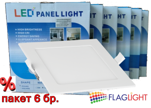 Economi multi pack LED Panel Light 18 W square