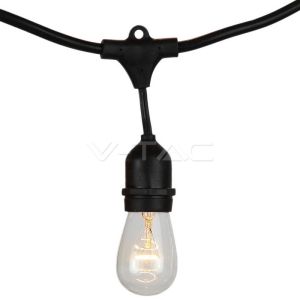 String Light Set whit 15pcs E27 Bulb Holders ►15m