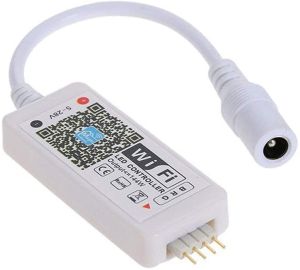 Мини WiFi +RF Контролер за RGB Лента 100W 