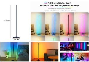 LED RGB Floor Corner Lamp 24W,142sm