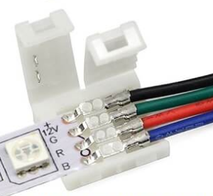 КОНЕКТОР (накрайник) за RGB лента-15см кабел