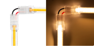 L Конектор Клипс  за LED Лента 8мм