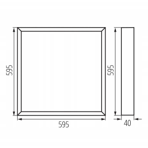 LED Панел  60 x 60 Външен или Вграден монтаж 36 W 6200K  ►  кашон  6 бр. ►22,14 €