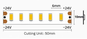 24V LED Лента 5630 - 60 SMD/m, 12 W/m, 15 lm/LED, IP65 Влагозащитена , 6000К, ролка 5м ►2.66 €/м